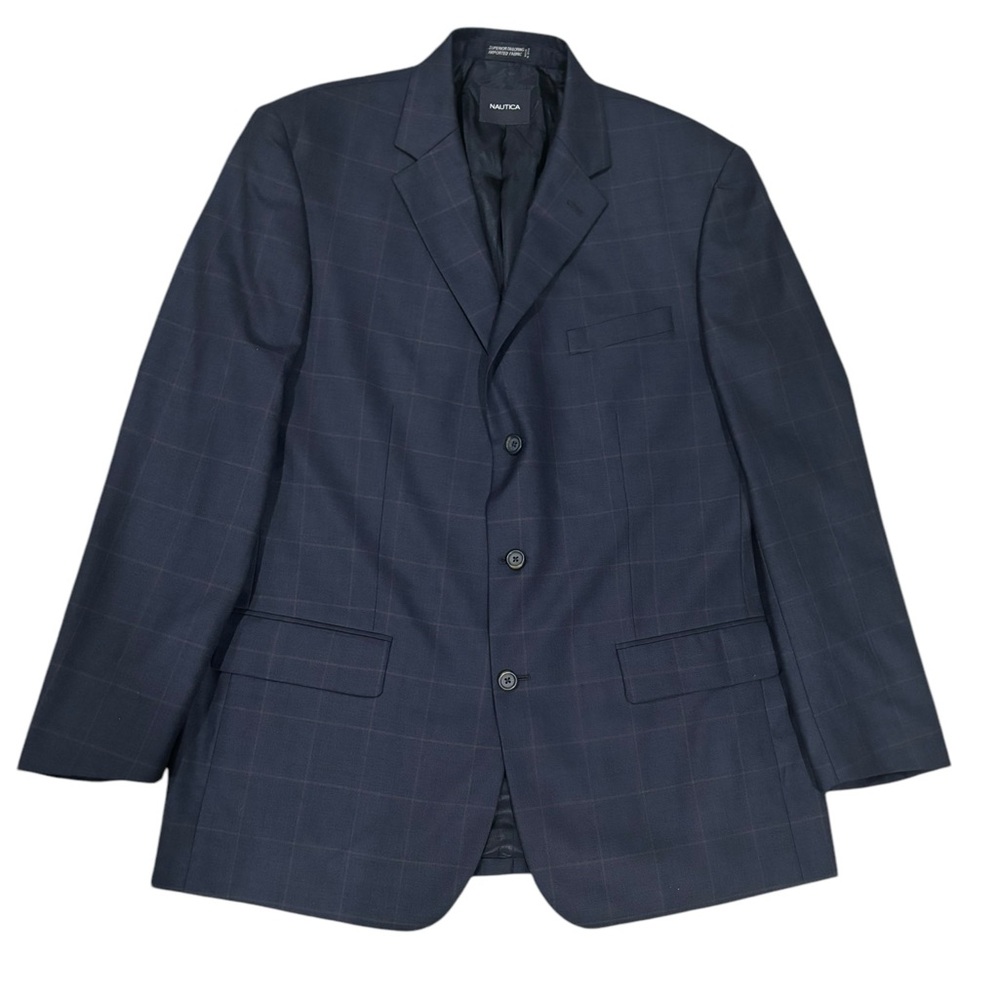Nautica Men's Navy Blazer/Sports Coat-size 44L